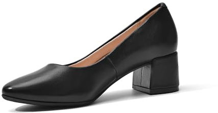 DREAM PAIRS Donna Scarpe con Tacco Grosso Décolleté con tTacco Alto Classico Décolleté Nero-PU SDPU2440W-E Taglia 39 (EUR)