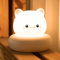 Annmore Stilllicht Baby Nachtlicht Kinder Klein Nachttischlampe, Tragbares, Dimmbares, Katze Form, Geschenk zur Geburt Mädchen