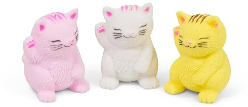 Tobar SCRUNCHEMS Stretchies Lucky CAT Stress Squish Ball Toy