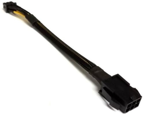 lilila-ree PCIe 8 Pin Female to CPU 8 pin (4+4 Detachable) Male EPS-12V Adapter Converter Sleeved Cable 13.3-inch(34cm)