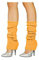ANZEE DISCOVER THE NEW YOU Leg Warmers For Adult Women & Girls Stay Warm and Stylish, Women's Knitted Ankle Warmers Party Dance, Sports, Yoga Accessories (Orange)