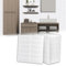 LZQ 10 adesivi per piastrelle 3D, 30 x 30 cm, piastrelle autoadesive da parete, in PVC, per cucina, bagno, cucina, schiena, piastrelle a mosaico (tipo A, bianco)