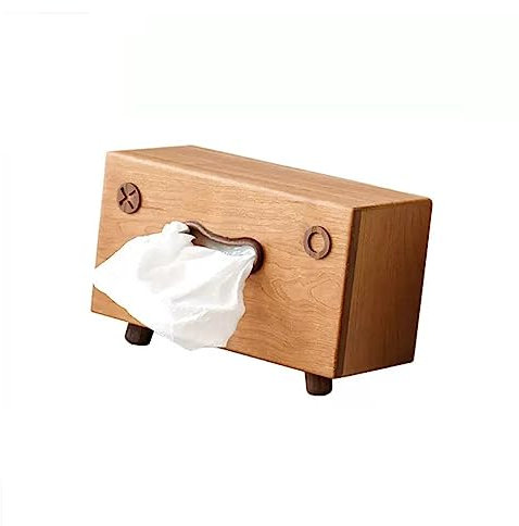 Scatola portaoggetti creativa in legno per la decorazione di casa, soggiorno, studio e camera da letto, scatola di carta con pompaggio per fazzoletti Kleenex