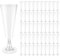 Hevysuo 50 Pièces Flûte Coupe Champagne Plastique and Base,150ml Reutilisable Transparent Champagne pour Mariage Anniversaires Camping Fêtes Festives