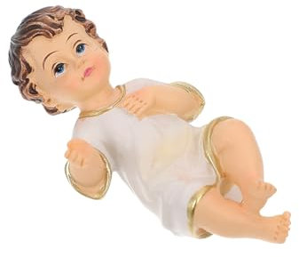 Ciieeo Mini Jesus Figur Statue Harz Handwerk Religiöse Statue für Frauen Lebendige Schmuck