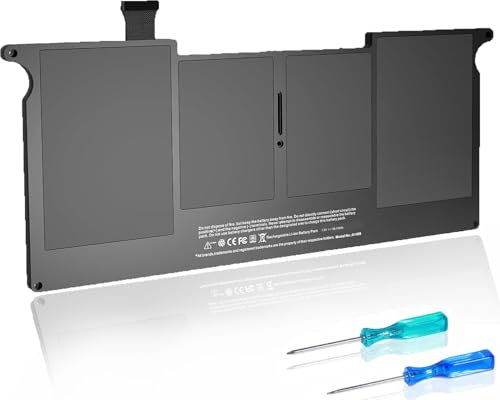 FlyZythrol A1406 A1495 battery compatible with Macbook Air 11 inch A1465 Mid 2012 2013 A1465 Mid 2011 MC968LL/A Early 2014 A1370 MC968 MC969 A1370 020-7376-A 020-7377-A 7.3V 38.75Wh