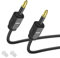 MEIRIYFA Mini Toslink Digital Optical Audio Cable, 3.5mm Mini Toslink to Mini Toslink Digital Optical S/PDIF Fiber Audio Cable for HDTV, Home Theater, Soundbar, Amplifiers (5M, Black)