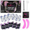 PERMANIA Wimpern & Augenbrauen Färben Set, Wimpernfarbe Schwarz | Natürlich Aussehende Farbe, Schnell und Einfach Anzuwenden, Anfängerfreundlich