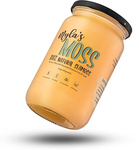 Myla’s Moss Natural Sea Moss Gel – Wildcrafted & Made in The UK – Pure Irish Moss for Immunity, Gut Health & Skin – Vegan, Non-GMO, No Fillers (720g)