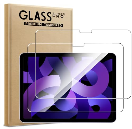 WFTE [2 Stück Schutzfolie Kompatibel für iPad Air 11 Zoll M4/M3/M2 (2026/2025/2024)/ iPad Pro 11 10.9 Panzerglas 9H Härte, Anti-Kratzen, Anti-Öl, Anti-Bläschen Schutzfolie Displayschutzfolien