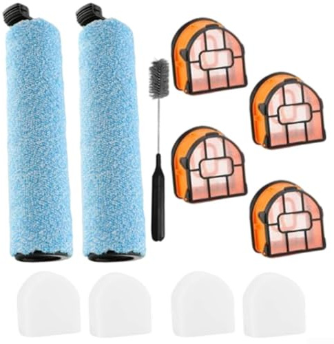 Puupaa Ersatzteile für Shark WD161 WD261 AW261 Nass Trocken Staubsauger, Zubehör 2 Hauptbürste, 4 Schaumstofffilter, 1 Reinigungsbürste