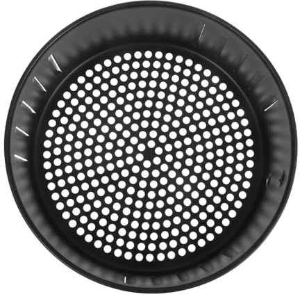 HOODANCOS Cestino Ricambio per Friggitrice ad Aria con Rivestimento Antiaderente e Drenaggio Olio Accessorio Resistente Alte Temperature per Cottura Varie di Pizza Pollo e Verdure