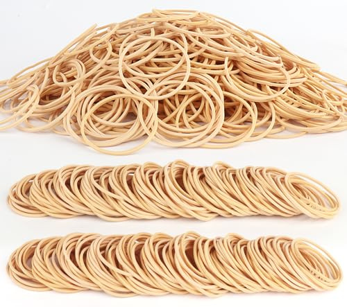 1100Pcs Rubber Bands Size #16 Rubberbands Light Brown Elastics Rubber Bands