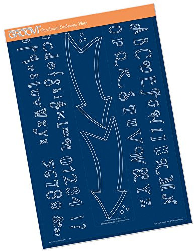 Groovi Plate Mate - For Border Plates (Word Chain Alphabet)