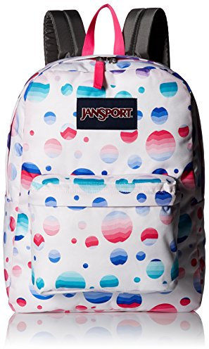 JanSport SuperBreak backpack schoolbag, ombré dot JS00T50133V.