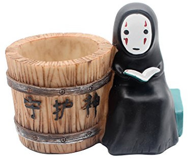 Hillento créatif porte-crayon, mode aucun visage masculin bureau organisateur stylo et porte-crayon pour bureau, livre