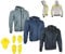 HEYBERRY Herren Hoody Motorradjacke Hoodie mit Aramid Grau Gr. L