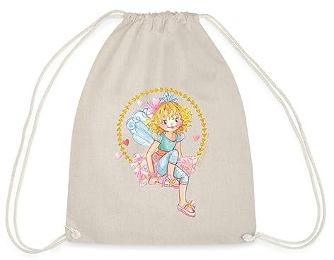 Spreadshirt Prinzessin Lillifee sitzend Turnbeutel, One size, Natur
