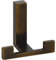 Mantelhaken Doradus 1 Breite 70 mm, Höhe 61 mm, ZN Messing schwarz gebürstet
