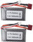 ZYGY 2PCS 7.4V 1800mah T-head high-rate lithium battery for WLTOYS A959-B A969-B A979-B K929-B 144001 RC car spare