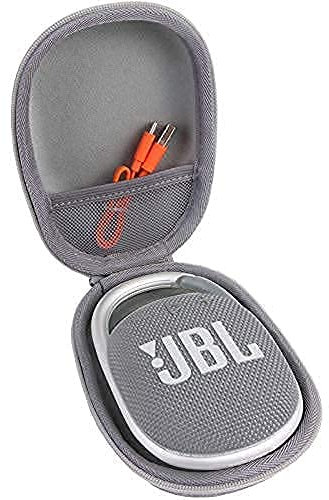 Aenllosi Hard Storage Case for JBL CLIP 4 Portable Bluetooth Wireless Speaker (Grey,only case)