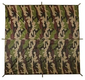 A10 Equipment Abdeckplane für Terrain 3 x 4 m, Ultra-Light, Camo FR/CE