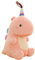 N /C Poupée Dinosaure en Peluche Mignonne pour Enfants et Adultes (Rose, 15 x 23 cm)