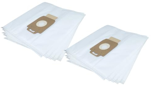 vhbw 10x Staubbeutel kompatibel mit Nilfisk Select Comfort Allergy | Power, Power Eco, P40 Staubsauger - 27,9cm x 25,5cm Weiß