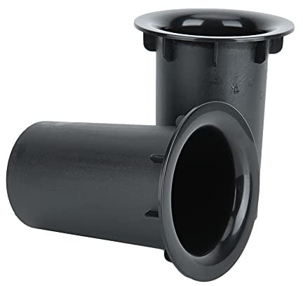 Tubos de Puerto de Altavoz para Potenciador de Graves, Reemplazo de Aire de Subwoofer y Piezas de Bricolaje 71 mm x 102 mm, Paquete de 2 (Negro)