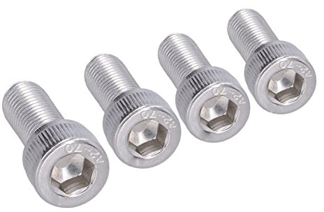 4 Uds M10 Perno Hexagonal Cabeza de Casquillo Perno Hexagonal A2 Acero Inoxidable 1,25mm Máquina de Paso Fino Hardware de Sujeción(M10 * 25)