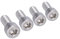 4 Uds M10 Perno Hexagonal Cabeza de Casquillo Perno Hexagonal A2 Acero Inoxidable 1,25mm Máquina de Paso Fino Hardware de Sujeción(M10 * 25)