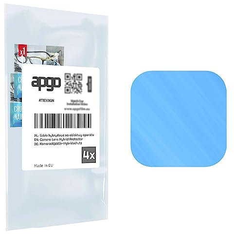 apgo 4x Protezione Ibrida in Vetro per Lenti Fotocamera, Protettore per Lenti Fotocamera per Xiaomi Redmi Note 9 Pro, Protezione per la Fotocamera, Protettore per Lenti Fotocamera 9H