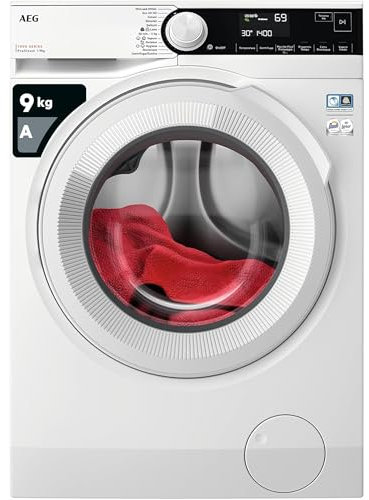 AEG ProSteam Serie 7000 Lavatrice a carica frontale LR7D94GW, PreciseWash, programma Vapore Refresh, 9 kg, Classe A, colore Bianco