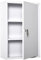 kleankin Armadietto Medicinali a 3 Livelli in Acciaio con 2 Chiavi e Montaggio a Parete, 40x18x60 cm, Bianco