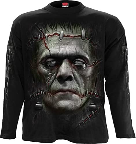 Spiral Mens M301 Long Sleeves T-Shirt, Black, L UK