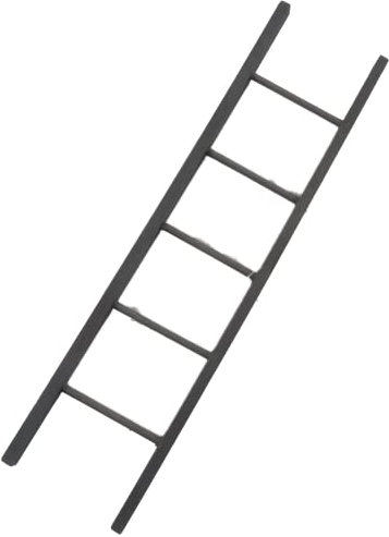 Escaleras rectas para casa de muñecas, color gris, accesorio para jardín al aire libre 1:12