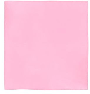 Bandane 100% cotone unisex con motivo paisley, fazzoletto sciarpa per capelli/collo/polso/testa, COD.644 (Rosa)