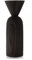 Applicata Shape Cone vase, Black Stained Oak, H 25 cm x Ø 9 cm