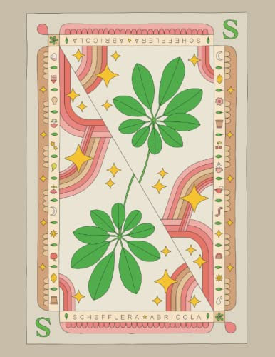 Schefflera Abricola: Dotted Journal with Umbrella Plant Illustration for Houseplant Lovers, 100 Dot Grid Pages