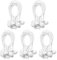 Hopbucan 50 Pcs Bungee Cord with Balls Elastic Ties Bungee Toggles Ties for Marquees,Tents Banners,Flag Poles,Tarp (White)