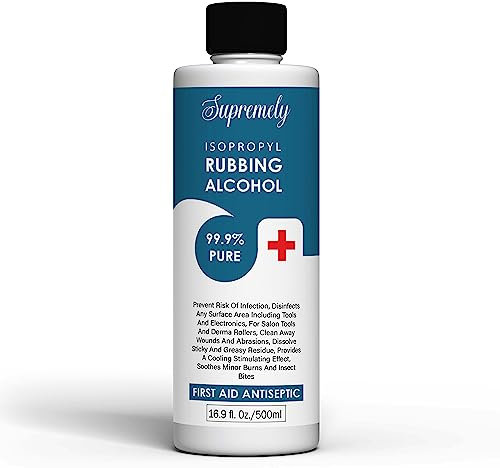 Supremely Multipurpose Rubbing Alcohol 99.9%: Disinfectant, Cleaner, and First Aid Essential Pharma Grade