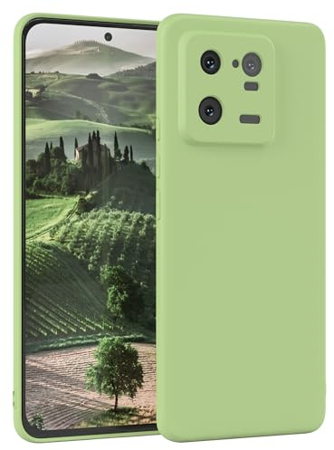 EAZY CASE - Silikonhülle für Xiaomi 13 Pro Hülle Silikon Case Grün weich stoßfeste Handyhülle Schutzhülle mit Kameraschutz Dünn Premium Schutz Cover TPU Phone Bumper in Pastell Hellgrün Matt