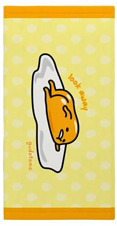 Franco Collectibles Gudetama Badetuch, superweich, Baumwolle, 152,4 x 76,2 cm, 100 % offizielles Lizenzprodukt