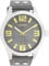 Oozoo Timepieces Herren Uhr in Silber/Dunkelgrau| Armbanduhr Herren mit Lederarmband | Hochwertige Uhr für Männer | Edle Analog Herrenuhr (46mm Gehäuse) in rund C1087