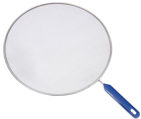 Blauer für Küche, Wok, Öl auslaufsicher, Netzabdeckung, explosionsgeschützte Abdeckung Edelstahl, Ölabdeckung GkM197 (A, One Size)