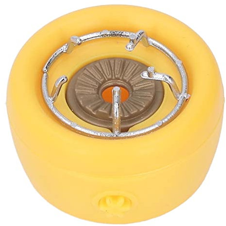 Dollhouse Mini Barbecue Grill High Simulation Baking Pan Gas Can Doll House Miniature BBQ Set (yellow)