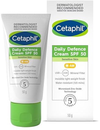 Cetaphil Daily Defence SPF 30 Moisturiser/SPF 50 Mineral Sunscreen/Cetaphil Rich Night Cream 50g