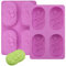 2 Piezas Moldes para Jabones Artesanales, 4 Cavidades Molde de Jabón, Moldes para Jabones, Moldes Silicona, Silicona Ovalada Moldes, Moldes de Jabon Silicona de Bricolaje, Moldes para Manualidades