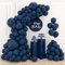 Luftballons Blau, 110 Stück Ballon Girlande Marineblau Dunkelblau, Latex Marineblaue Partyballons für Geburtstagsdeko, Hochzeitsdeko, Taufe Deko, Babyparty Deko(Marineblau Ballons 18/12/10/5 Zoll)