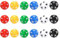 CVFRTT 18 Pezzi di Dadi Numerici da 1 A 10, Dadi A più Facce, Giochi da Tavolo, Giochi da Tavolo, Giochi di Lancio